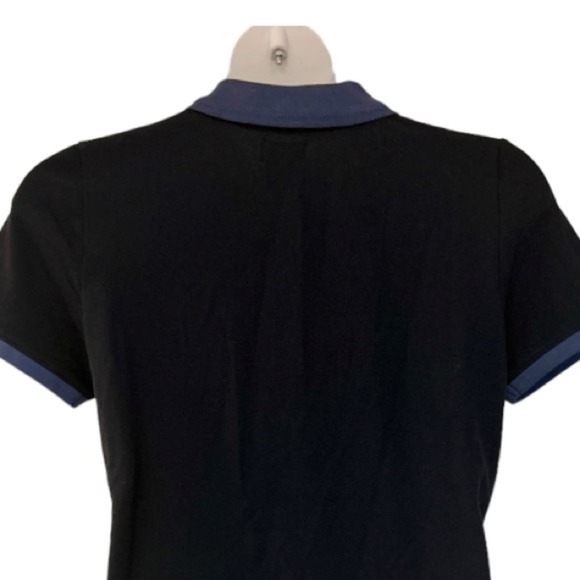 Gifted!  Monroe & Main Polo Dress Collared Navy Casual Short Sleeve Knee Length - Picture 9 of 15